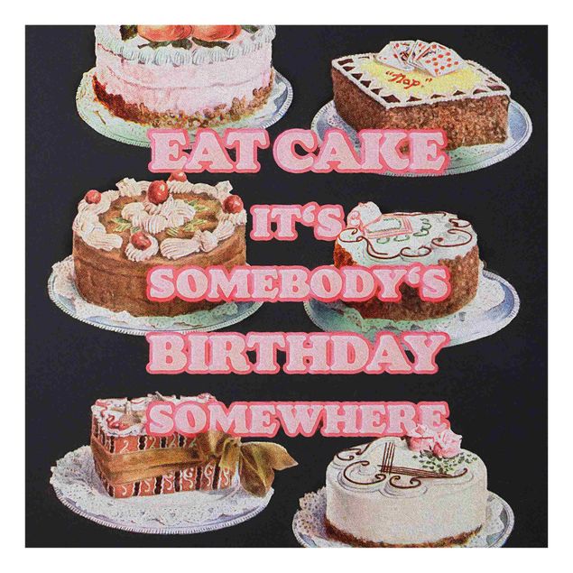 Cuadros multicolores Eat Cake It's Birthday