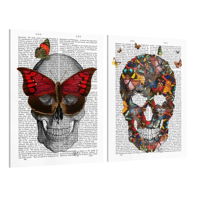 Lienzos frases Scary Reading - Butterfly Mask Set I