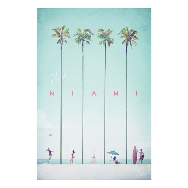Cuadro con paisajes Travel Poster - Miami