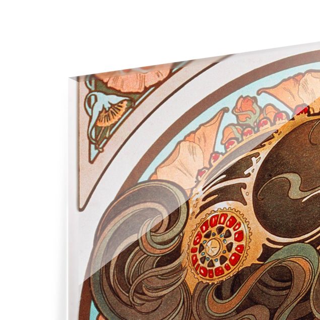 Panel antisalpicaduras cocina patrones Alfons Mucha - Primrose