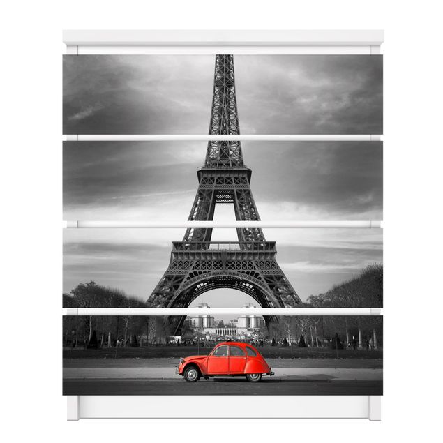 Láminas adhesivas en blanco y negro Spot On Paris