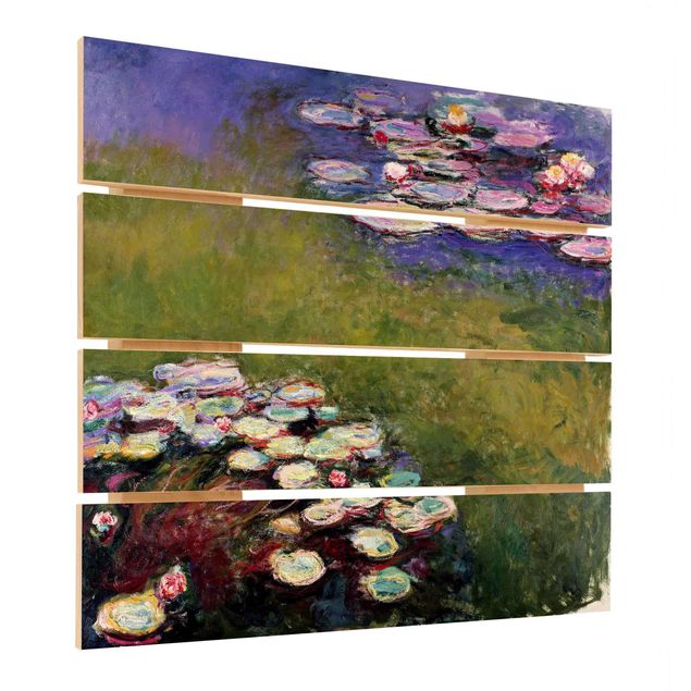 Cuadros de madera paisajes Claude Monet - Water Lilies