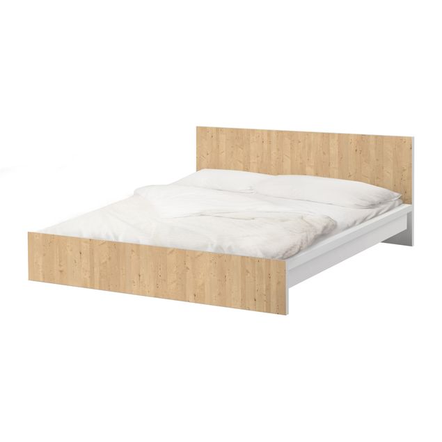 Möbelfolie für IKEA Malm Bett niedrig 160x200cm - Klebefolie Apfelbirke