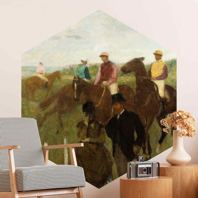 Cuadro del Impresionismo Edgar Degas - Jockeys On Race Track