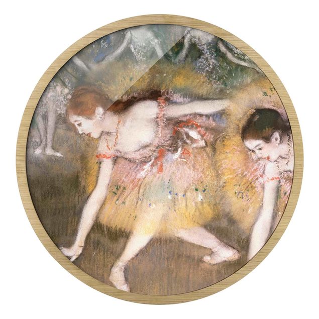 Cuadros redondos Edgar Degas - Bowing Ballerinas