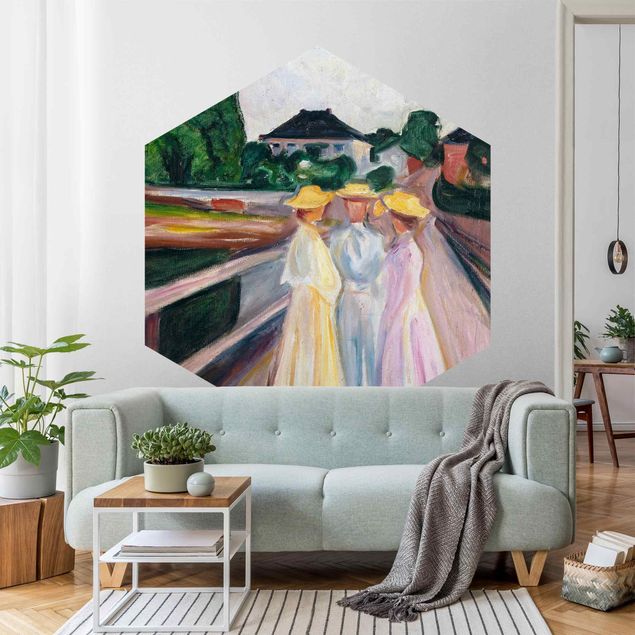 Estilo artístico Post Impresionismo Edvard Munch - Three Girls