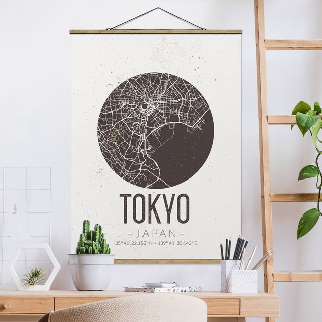 Decoración de cocinas Tokyo City Map - Retro