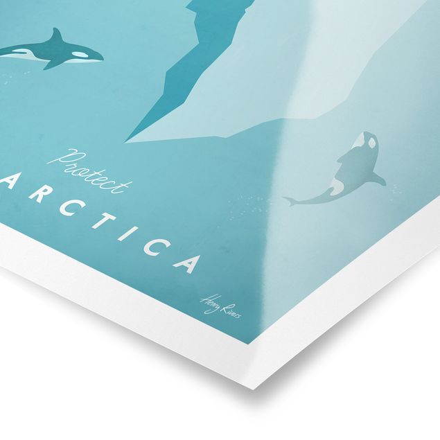Póster cuadros famosos Travel Poster - Antarctica