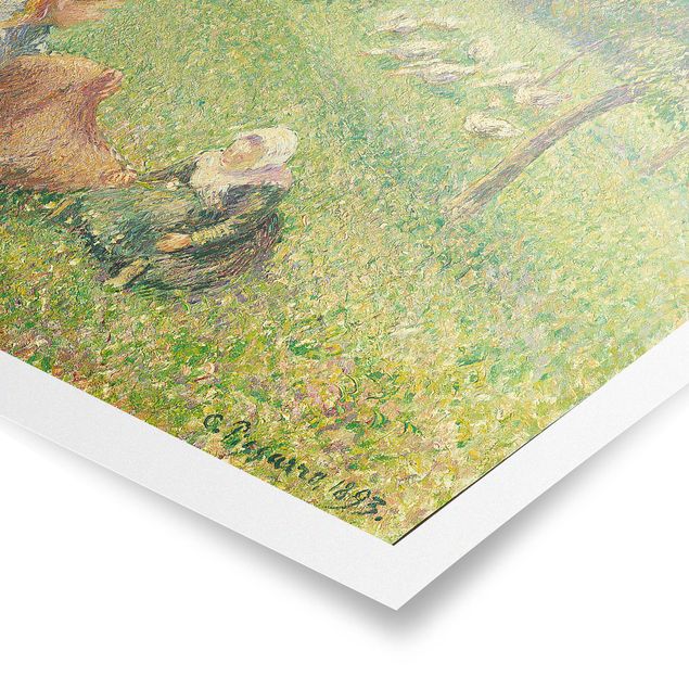 Estilo artístico Romanticismo Camille Pissarro - The Geese Pasture