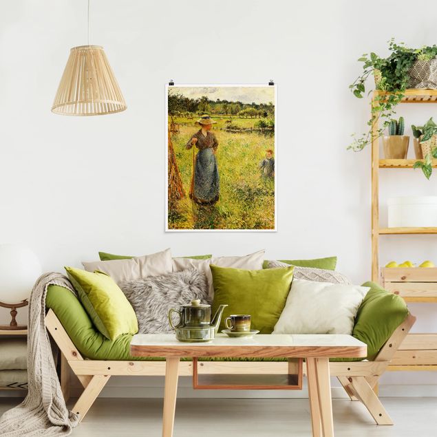 Cuadro del Impresionismo Camille Pissarro - The Haymaker