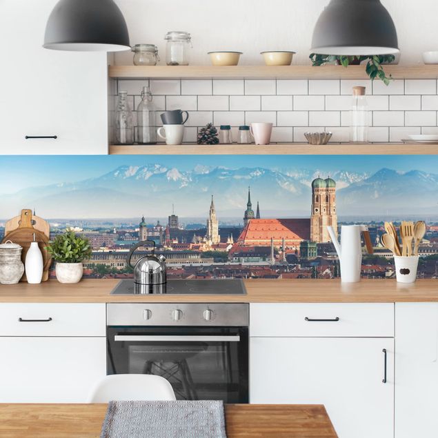 Salpicaderos de cocina arquitectura y skyline Munich