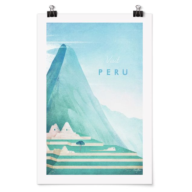 Póster ciudades del mundo Travel Poster - Peru
