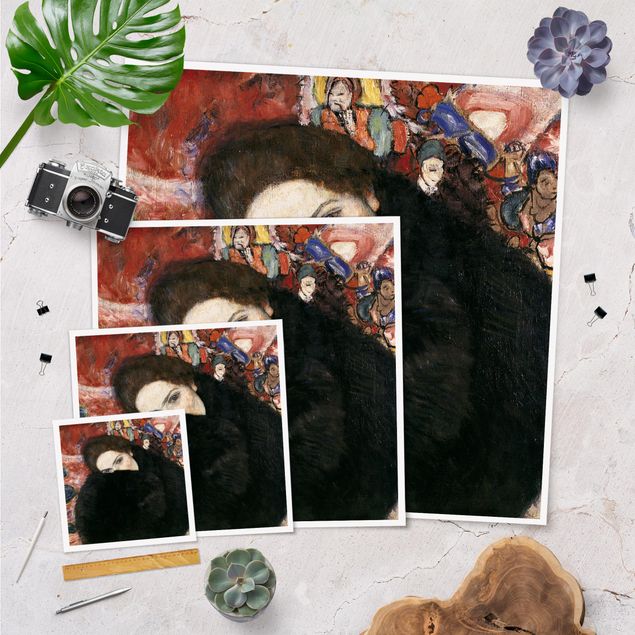 Cuadros retratos Gustav Klimt - Lady With A Muff