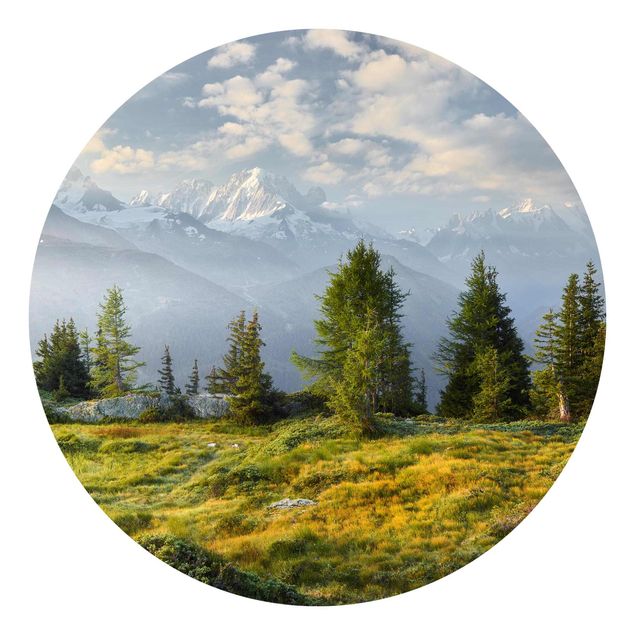 Papel pintado paisajes naturales Émosson Wallis Switzerland