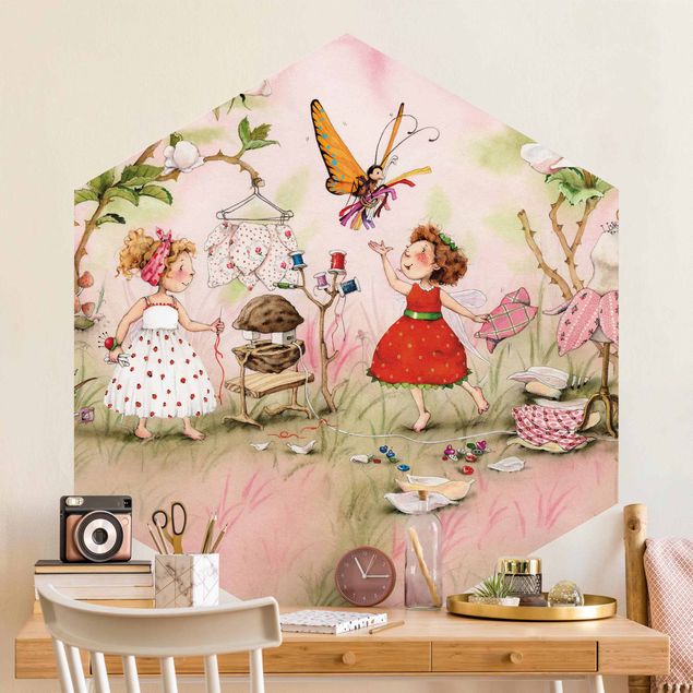 Papel pintado de mariposas The Strawberry Fairy - Tailor's Room