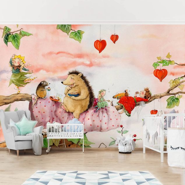 Papel pintado salón moderno Little Strawberry Strawberry Fairy - On The Road