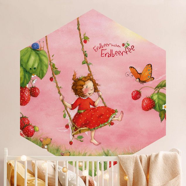 Papel pintado mariposas The Strawberry Fairy - Tree Swing