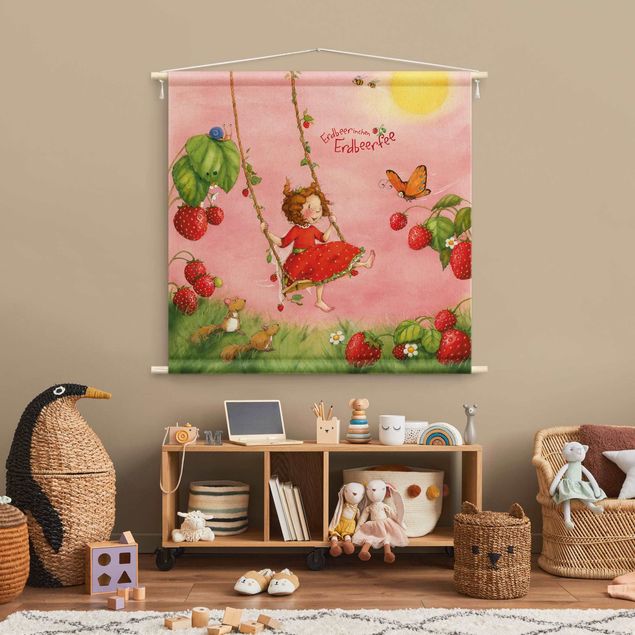 Decoración infantil pared The Strawberry Fairy - Tree Swing