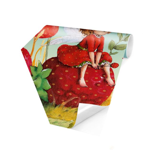 Papel pared animales The Strawberry Fairy - Enchanting