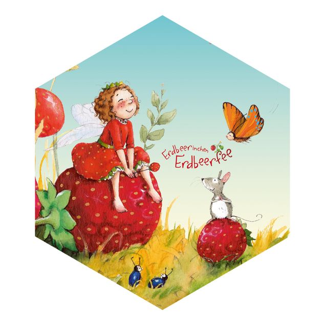 Papel pintado tonos rojos The Strawberry Fairy - Enchanting