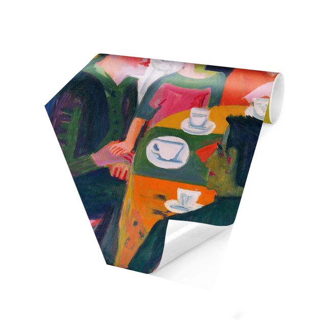Papel pintado hexagonal Ernst Ludwig Kirchner - Coffee Table