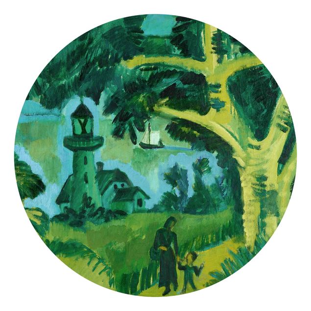 Papel pintado faros Ernst Ludwig Kirchner - Lighthouse On Fehmarn