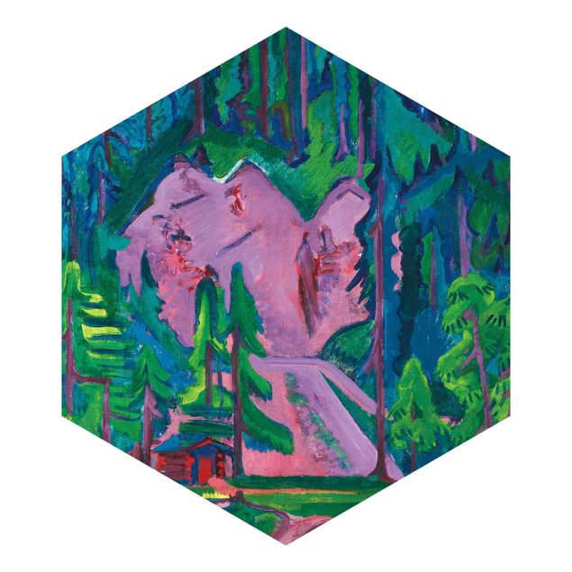 Papel pintado hexagonal Ernst Ludwig Kirchner - Quarry At Wildboden