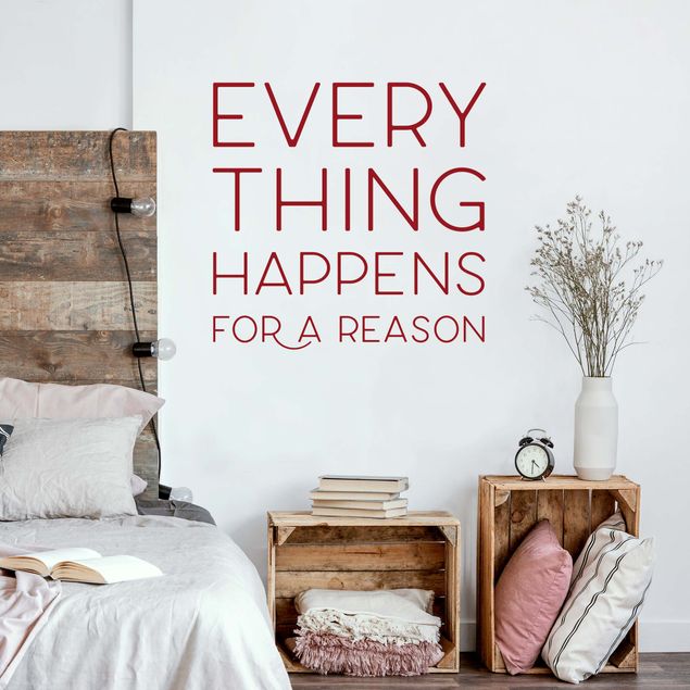 Vinilos decorativos pared Everything Happens For A Reason