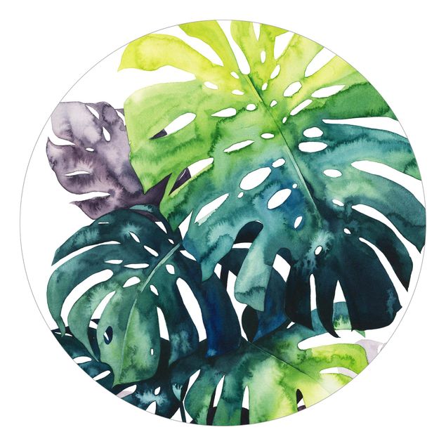 Papel pintado tonos verdes Exotic Foliage - Monstera