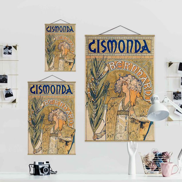 Cuadros retratos Alfons Mucha - Poster For The Play Gismonda