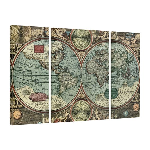 Lienzos de mapamundi The Old World