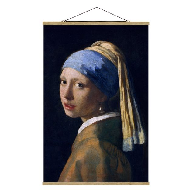 Láminas de cuadros famosos Jan Vermeer Van Delft - Girl With A Pearl Earring