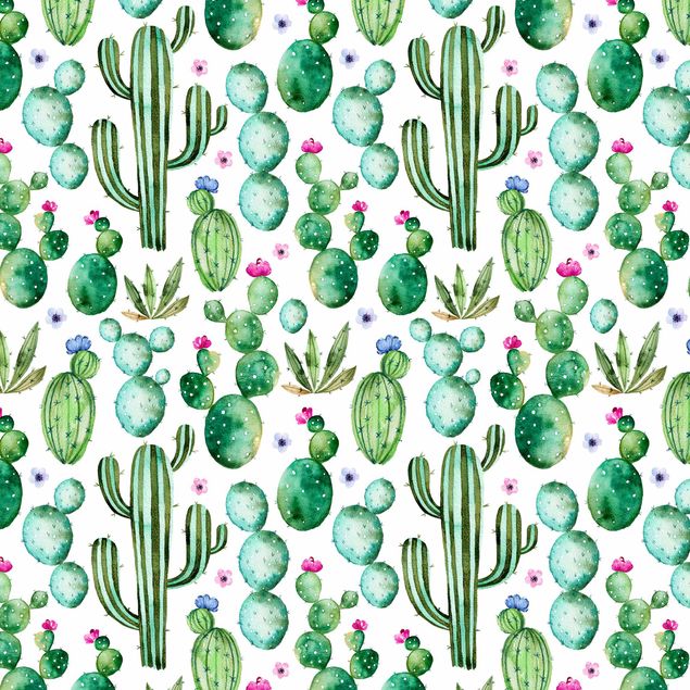 Láminas de vinilo Watercolour Cactus
