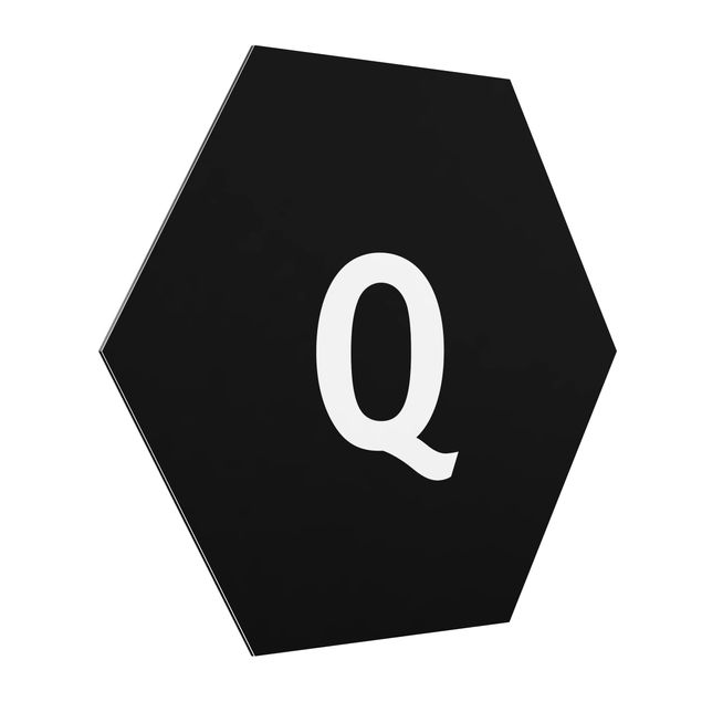 Cuadros modernos y elegantes Letter Black Q