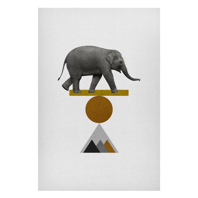 Cuadros de elefantes Art Of Balance Elephant
