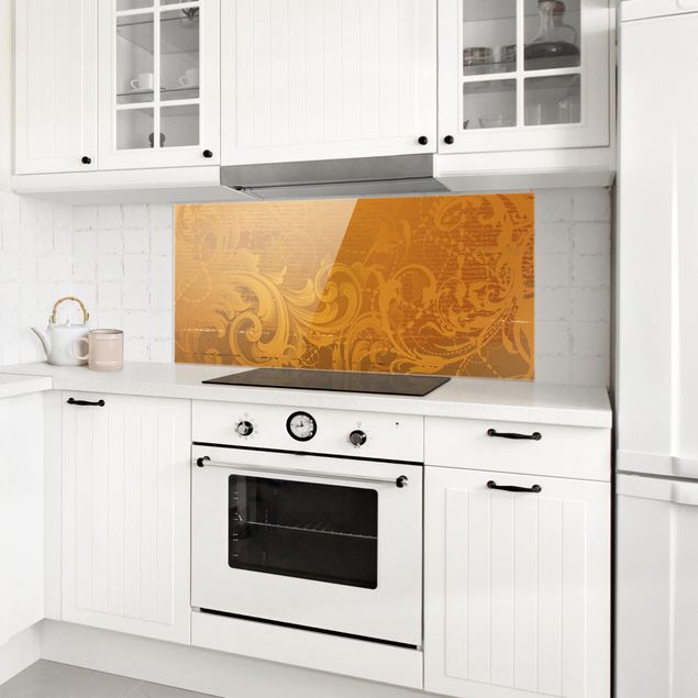 Panel antisalpicaduras cocina patrones Golden Baroque