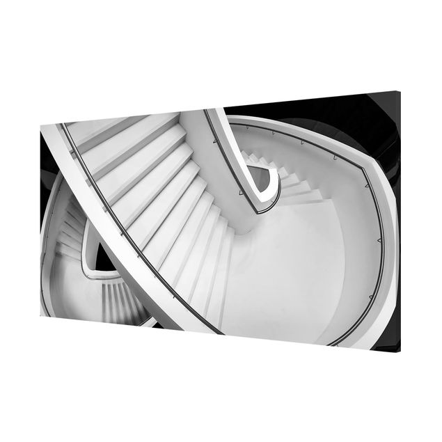 Cuadros decorativos modernos Black And White Architecture Of Stairs