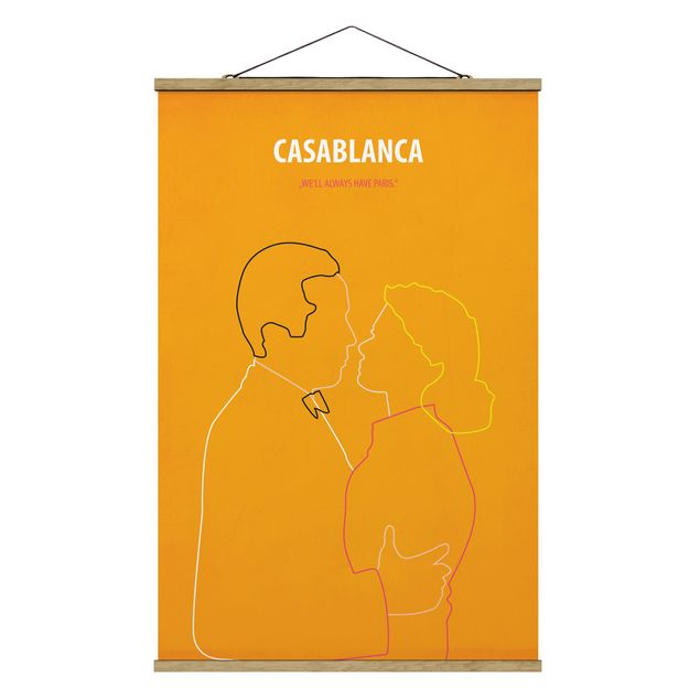 Cuadro retratos Film Poster Casablanca