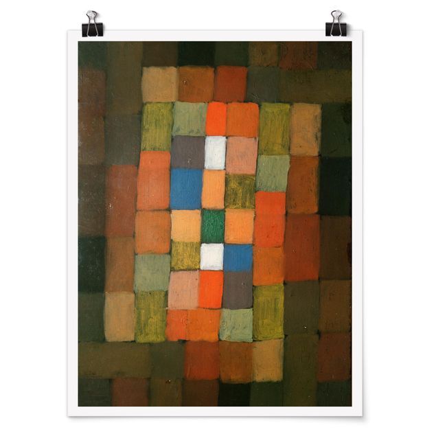 Póster cuadros famosos Paul Klee - Static-Dynamic Increase