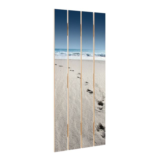 cuadros de madera decorativos Traces In The Sand