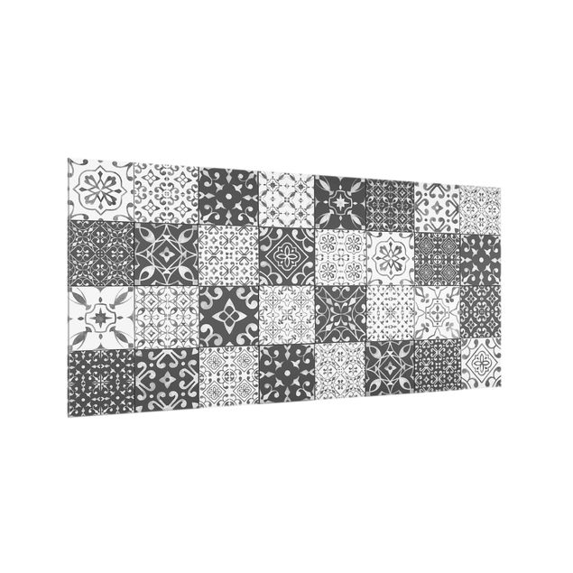 panel-antisalpicaduras-cocina Tile Pattern Mix Gray White