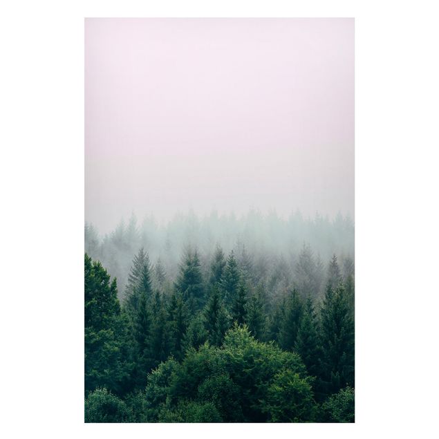 Cuadros de árboles para salón Foggy Forest Twilight