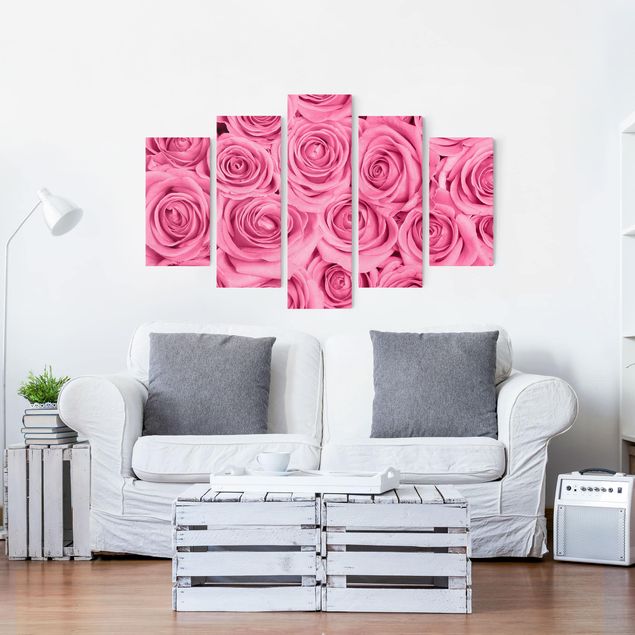 Lienzos de flores Pink Roses