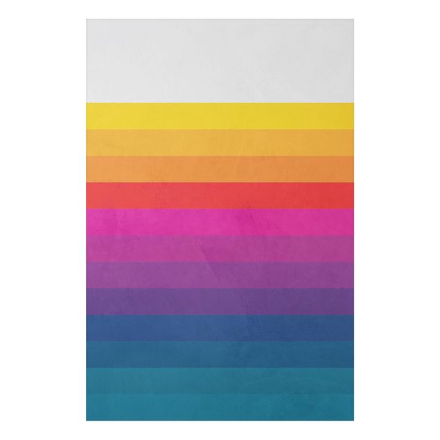 Cuadros modernos Retro Rainbow Stripes