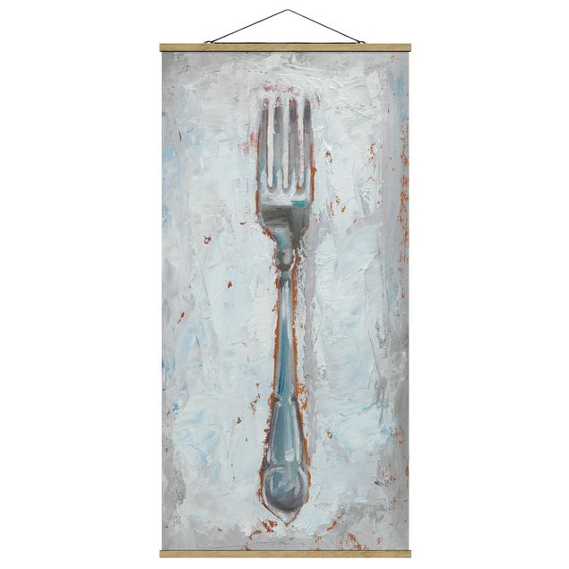 Cuadros para salones grises Impressionistic Cutlery - Fork