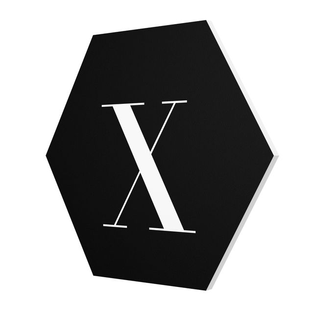 Cuadros modernos Letter Serif Black X