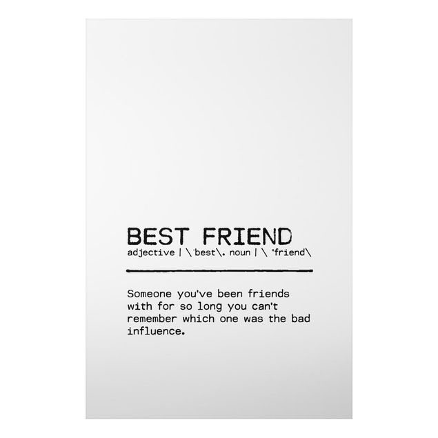 Cuadros frases Definition Best Friend