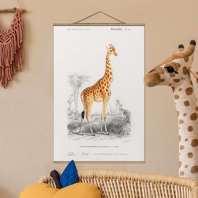 Decoración cocina Vintage Board Giraffe
