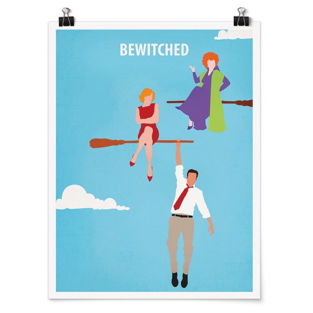 Cuadros retratos Film Poster Bewitched