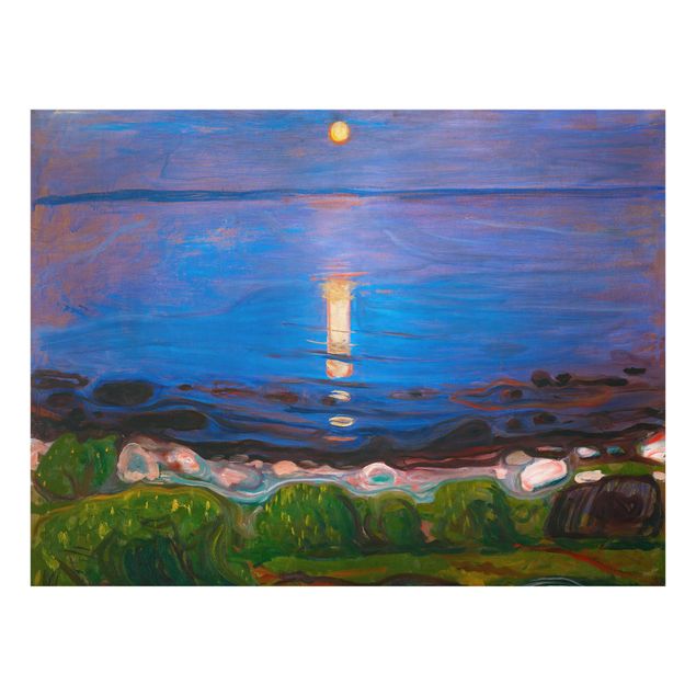 Reproducciones de cuadros Edvard Munch - Summer Night On The Sea Beach